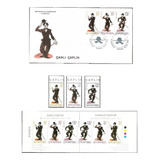 Mcn Albânia 2002 Charles Chaplin Fdc Série Cad