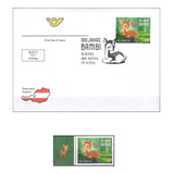  Mcn Áustria 2023 Bambi Disney Fdc Selo Mint