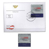  Mcn Áustria 2023 Fdc Selo Mint Em Acrílico plexiglás