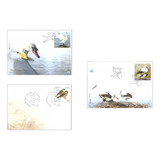 Mcn Estônia 2002 07 Pássaros Aves X3 Fdc s Novos