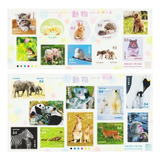  Mcn Japão 2020 Fauna Animais Série X2 Blocos Mint