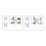  Mcn Liechtenstein 2008 Quadrinhos Fdc s Bloco Mint