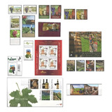 Mcn Lote Tem 97 22 Uvas Viníferas x8 Cad selos fdc