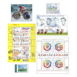Mcn Lote Temático 1972 22 Ciclismo Selos Mint Fdc