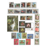 Mcn Lote Temático 1974 14 Orquídeas X6 Séries Mint