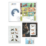 Mcn Lote Temático 2011 22 Gatos Fdc s Séries Mint