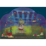  Mcn Rússia 2017 Mundial Fifa Mascote 3d Bloco Mint 1