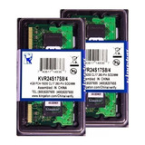 Memória Kingston Ddr4 4gb 2400 Mhz Notebook - Kit C/10 Unid