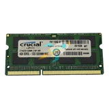 Memória Ram Memory For Mac 4gb 1 Crucial Ct4g3s1339m