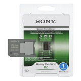 Memory Stick Pro Duo Adaptador + Cartão 1gb / Sony Dsc-s750