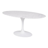 Mesa Saarinen Oval Carrara