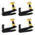 Micro Afinador P/ Violino 3/4 E 4/4 Fixo Dourado Kit 4 Pçs