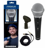 Microfone Cardióide Dinâmico Preto Samson R21s
