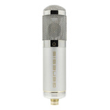 Microfone Condensador Valvulado Mxl Genesis Heritage Edition Cor Prateado