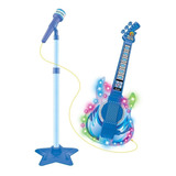 Microfone Guitarra Infantil Menino Amplificador Mp3 Celular