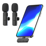 Microfone Lapela Duplo Wireless K9 Lightning iPhone / iPad