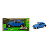 Miniatura - Welly - Volkswagen Beetle - Escala 1:34 - Azul