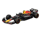 Miniatura Carrinho Formula 1 Racing Colecionável 1/43 Burago Cor Preto Red Bull 38061