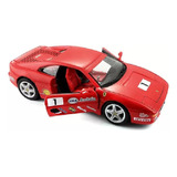 Miniatura Carro Ferrari F355 Challenge Bburago Escala 1:24