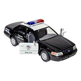  Miniatura De Ferro Ford Crown Victoria Policia 12cm 1/42