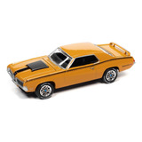 Miniatura Ford Mercury Cougar 1:64 Johnny Lightning Laranja