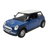 Miniatura Mini Cooper Azul Metal Welly 1:38