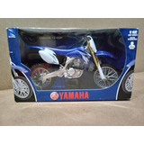 Miniatura Moto De Ferro Cross Trilha Yamaha Na Caixa 1:12