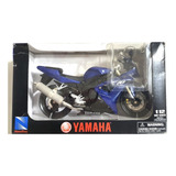 Miniatura Moto De Ferro Cross Trilha Yamaha Na Caixa 1:12