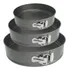 Mm House Kit 3 Formas Para Bolo Torta Fundo Removível Antiaderente Cor Preto