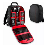  Mochila Fotográfica Profissional Camera Case Bag Média
