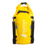 Mochila Impermeável Reforçada 40l Tática Drybag Moto Camping Cor Amarelo Desenho Do Tecido Liso