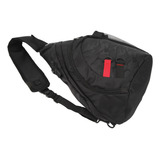  Mochila Sling Camouflage Black Com Bolso Lateral De