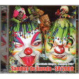 mocidade alegre-mocidade alegre Cd Sambas De Enredo Sp2008 Sony Music