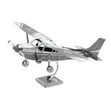Modelo Metal Avião Cessna 172 - Kit 3d