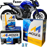 Moura Bateria De Moto Yamaha Fazer 250cc 2007 A 2021 6ah Abs