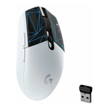 Mouse Logitech Sem Fio G304 Lightspeed Cor Branco