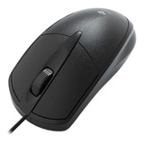 Mouse Usb C/ Fio C3tech Ms-31bk 3 Botões Preto Pc Notebook