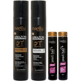 naielly leite e lanny cristine-naielly leite e lanny cristine Naelly St Premium P1 P2 Kit Mascara shampoo Pearl Hair