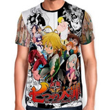 nanatsu no taizai -nanatsu no taizai Camisas Camiseta De Animes Nanatsu No Taizai Full Print