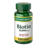Nature Bounty Biotin 10,000mcg - 120 Capsulas
