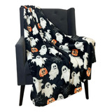 Nohle Cobertor De Halloween: Abóboras Jack O Lantern Com