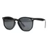 Óculos De Sol Preto Polarizado Uv400 Hexagonal Casual Estojo