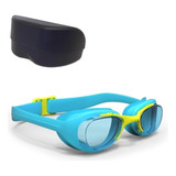 Óculos Natação Mergulho Infantil Profissional Antiembaçante Nabaiji Cor Azul-amarelo