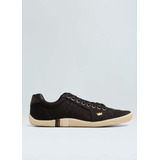 Osklen Men Monochrome Canvas Riva Sneakers Preto