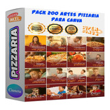 Pack Canva Pizzaria Pizza Editável 200 Artes + Legendas