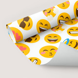 Papel De Parede Adesivo Figurinhas Emojis Fofo Teen Sala 10m