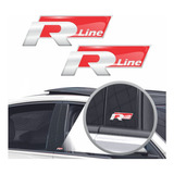 Par Adesivos Emblema Coluna Rline Linha Volkswagen Up 2017