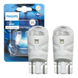 Par Lampada Philips Farol Led Pingo T10 W5w Super Branco