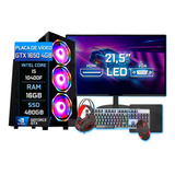 Pc Gamer Completo Intel I5 10400f 16gb Ssd 480gb Gtx 1650 