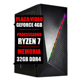 Pc Gamer Ryzen 7 / Placa Geforce 4gb / Ssd 480gb / 32gb Ddr4